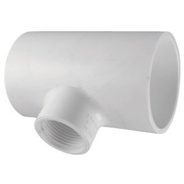 Charlotte Pipe And Foundry Charlotte Pipe Schedule 40 1-1/2 in. Slip X 1-1/2 in. D Slip PVC Reducing Tee 1 pk PVC 02401 4300 - main